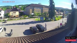 Střed obce Rokytnice nad Jizerou