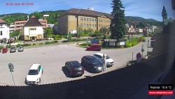 Střed obce Rokytnice nad Jizerou