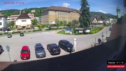 Střed obce Rokytnice nad Jizerou
