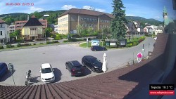 Střed obce Rokytnice nad Jizerou