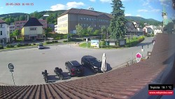Střed obce Rokytnice nad Jizerou