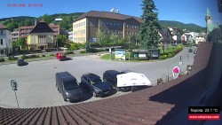 Střed obce Rokytnice nad Jizerou