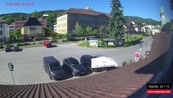 Střed obce Rokytnice nad Jizerou
