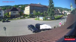 Střed obce Rokytnice nad Jizerou