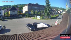 Střed obce Rokytnice nad Jizerou