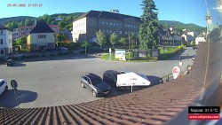 Střed obce Rokytnice nad Jizerou