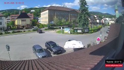 Střed obce Rokytnice nad Jizerou