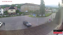 Střed obce Rokytnice nad Jizerou