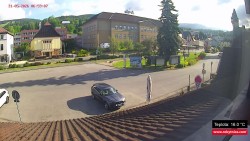 Střed obce Rokytnice nad Jizerou