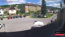 Střed obce Rokytnice nad Jizerou