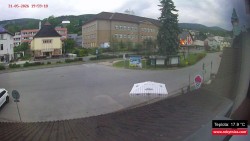 Střed obce Rokytnice nad Jizerou