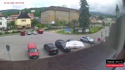 Střed obce Rokytnice nad Jizerou