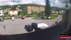 Střed obce Rokytnice nad Jizerou