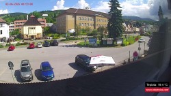 Střed obce Rokytnice nad Jizerou