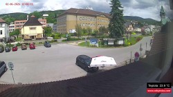 Střed obce Rokytnice nad Jizerou