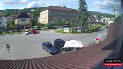 Střed obce Rokytnice nad Jizerou