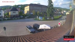 Střed obce Rokytnice nad Jizerou