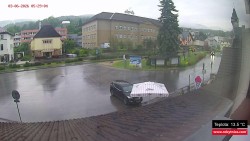 Střed obce Rokytnice nad Jizerou