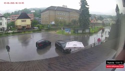 Střed obce Rokytnice nad Jizerou