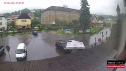 Střed obce Rokytnice nad Jizerou