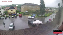 Střed obce Rokytnice nad Jizerou