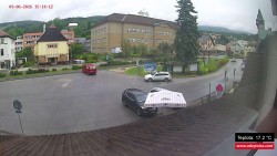 Střed obce Rokytnice nad Jizerou