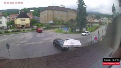 Střed obce Rokytnice nad Jizerou