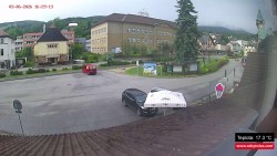 Střed obce Rokytnice nad Jizerou