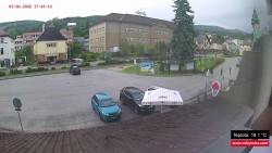 Střed obce Rokytnice nad Jizerou