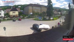 Střed obce Rokytnice nad Jizerou