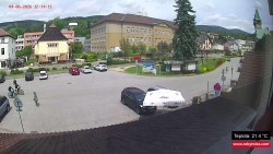 Střed obce Rokytnice nad Jizerou