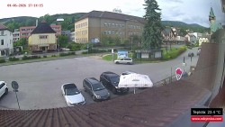 Střed obce Rokytnice nad Jizerou
