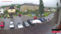 Střed obce Rokytnice nad Jizerou
