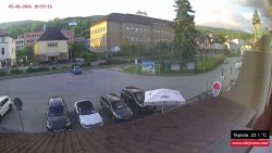 Střed obce Rokytnice nad Jizerou