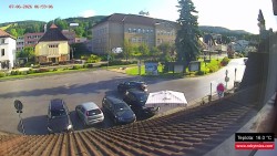 Střed obce Rokytnice nad Jizerou