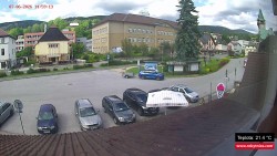 Střed obce Rokytnice nad Jizerou