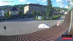 Střed obce Rokytnice nad Jizerou