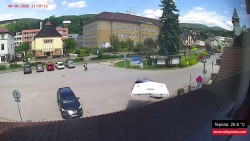Střed obce Rokytnice nad Jizerou