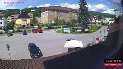 Střed obce Rokytnice nad Jizerou