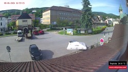 Střed obce Rokytnice nad Jizerou