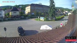 Střed obce Rokytnice nad Jizerou