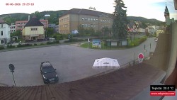 Střed obce Rokytnice nad Jizerou