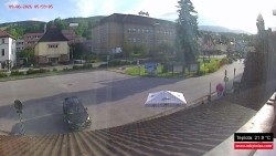 Střed obce Rokytnice nad Jizerou
