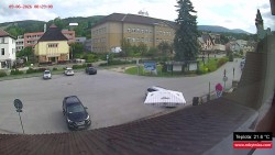Střed obce Rokytnice nad Jizerou