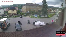 Střed obce Rokytnice nad Jizerou