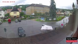 Střed obce Rokytnice nad Jizerou