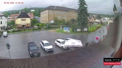 Střed obce Rokytnice nad Jizerou