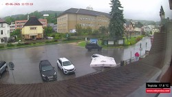 Střed obce Rokytnice nad Jizerou