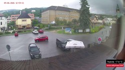 Střed obce Rokytnice nad Jizerou