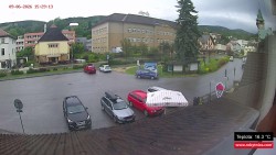 Střed obce Rokytnice nad Jizerou